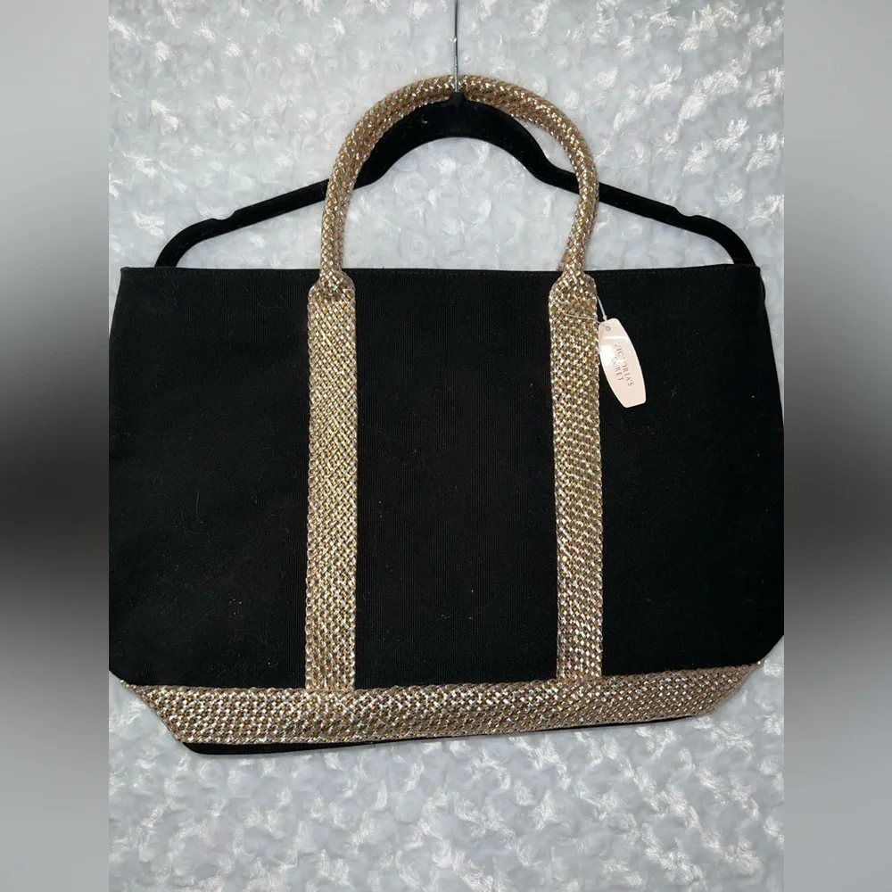 Victoria’s Secret Black and Gold Tote Bag